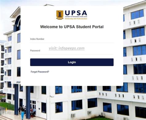 upsa student portal|UPSASIP Student Portal .